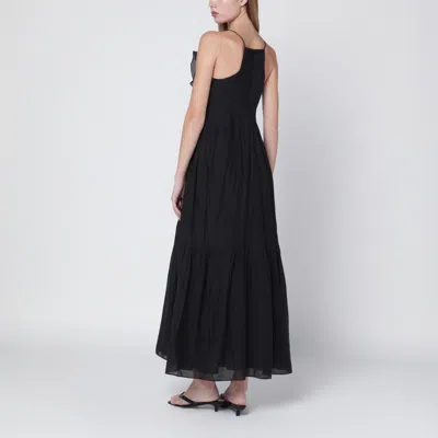 Isabel Marant Étoile Black Vasma Cotton Voile Dress In Black