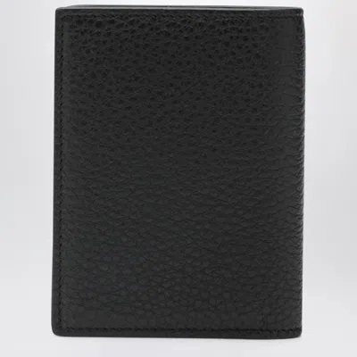 Givenchy Black Full Grain Leather Cardholder In Black