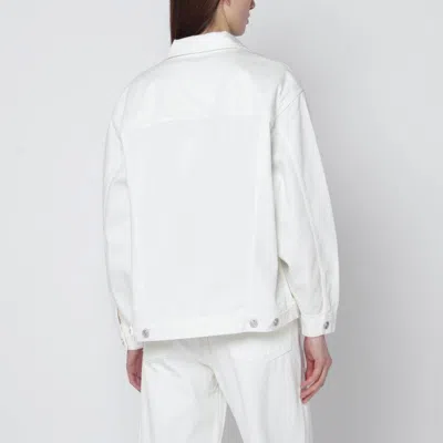Anine Bing Ecru Organic Denim Jacket In White