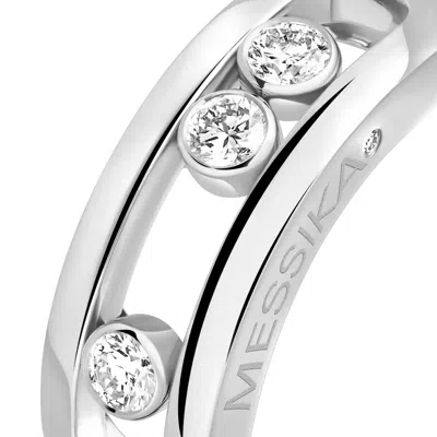 Messika Move 18k White Gold Diamond Ring In Silver