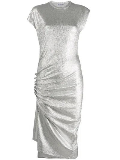 Rabanne Robe Mid Lenght Dress In Silver