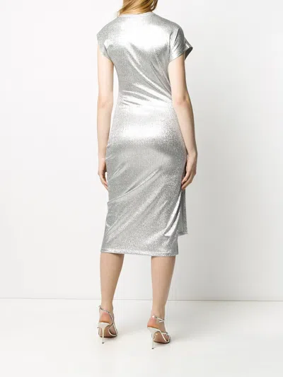 Rabanne Robe Mid Lenght Dress In Silver