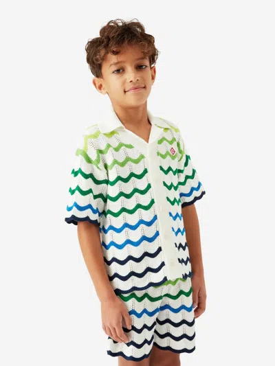 Casablanca Gradient-wave Shirt In Multi
