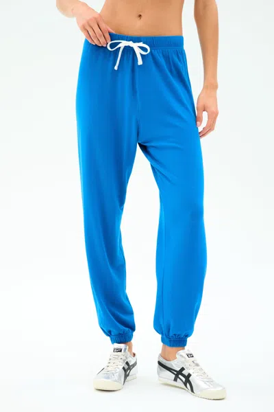Splits59 Andie Oversized Fleece Sweatpant In Blue