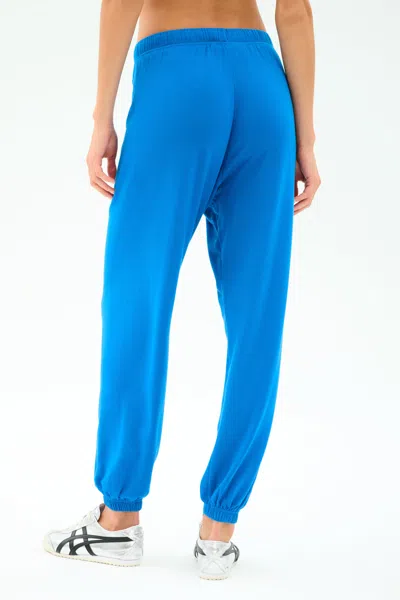 Splits59 Andie Oversized Fleece Sweatpant In Blue