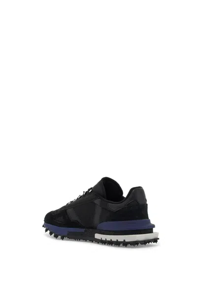 Lacoste Black Fabric And Suede Elite Active Sneakers In Black