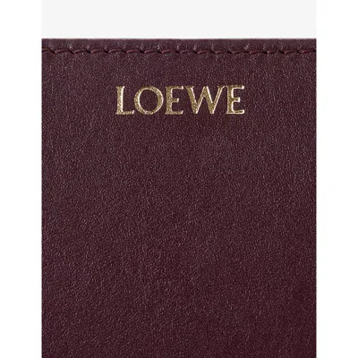 Loewe Knot Compact Wallet In Brown