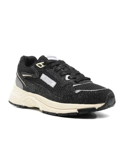 Autry Hyperway Sneakers In Mesh And Suede In Multi
