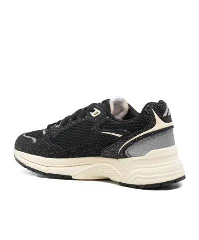 Autry Hyperway Sneakers In Mesh And Suede In Multi