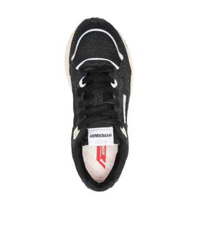 Autry Hyperway Sneakers In Mesh And Suede In Multi