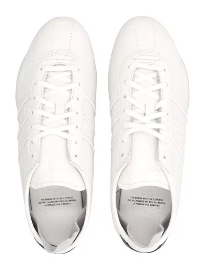 Y-3 Adidas Tokyo Off-white Leather Sneakers In White