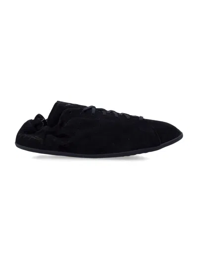 Y-3 Adidas Black Suede Stan Smith Lo Pro Sneakers In Black