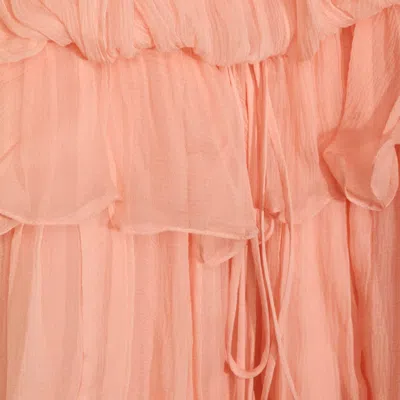 Chloé Rose Silk Dress In Pink
