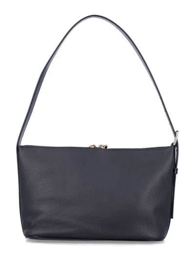 Apc A.p.c. Vera Grained Leather Shoulder Bag In Black