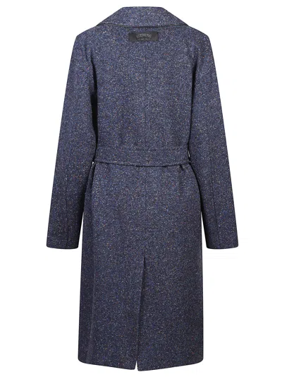 Iceberg Belted Coat In Blue