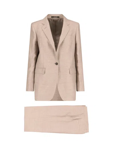 Tagliatore Adrianne Single-breasted Suit In Neutral