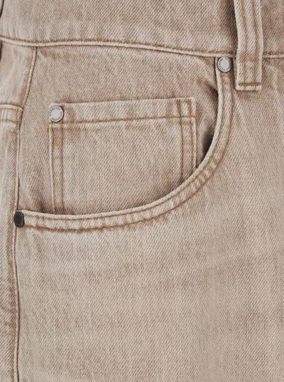 Brunello Cucinelli Baloon Jeans In Sand