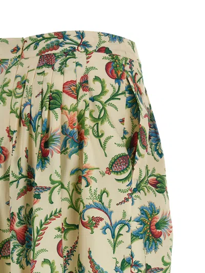 Etro Floral Pattern Skirt Skirts Multicolor In Multi