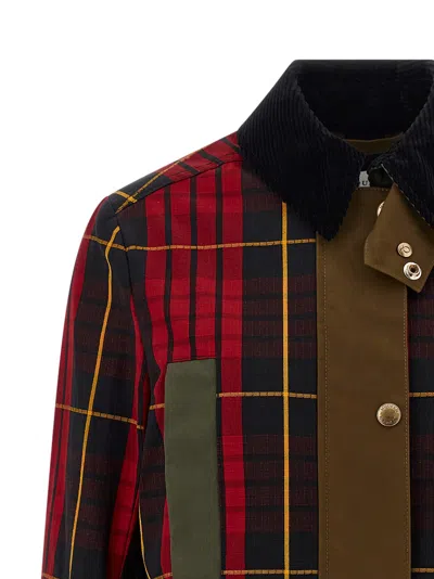 Alexander Mcqueen Mcqueen Deconstructed Tartan Ripstop Jacket In Green
