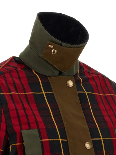 Alexander Mcqueen Mcqueen Deconstructed Tartan Ripstop Jacket In Green