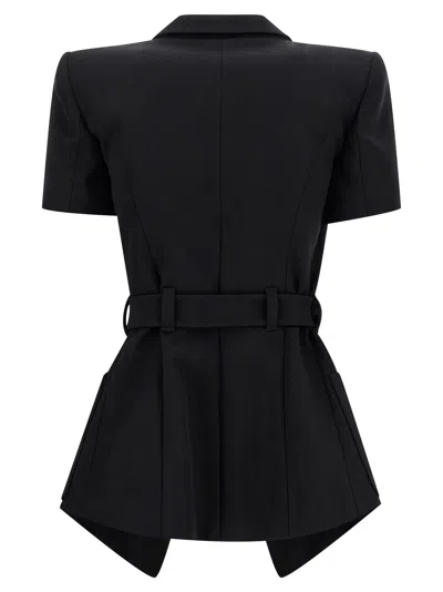 Balmain Grain De Poudre Blazer Blazers Black In Black