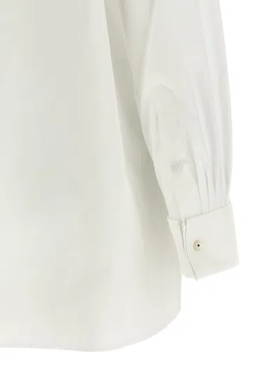 Kenzo Lavalliere Collar Shirt In White