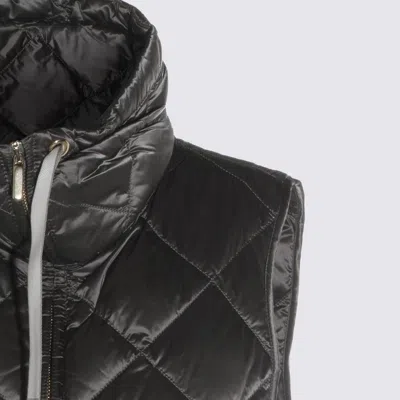 Max Mara The Cube Dark Grey Down Jacket In Gray
