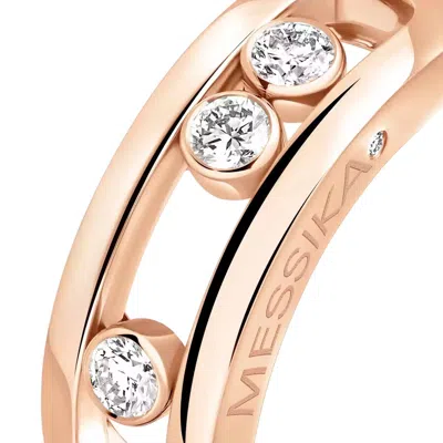 Messika Move 18k Rose Gold Diamond Ring In Gold