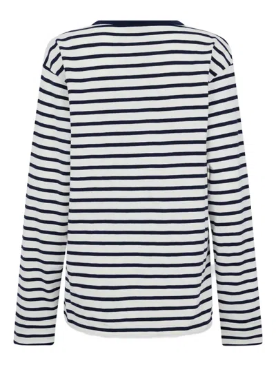 Dsquared2 Striped-pattern T-shirt In Blue