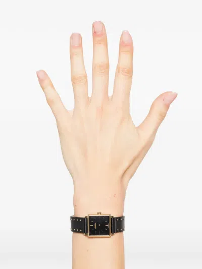 Isabel Marant Studded Square 2.3mm Watch In Black