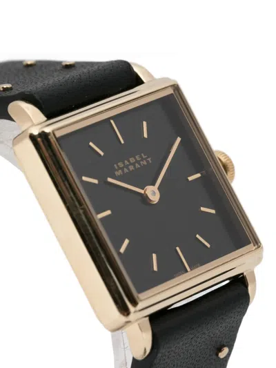 Isabel Marant Studded Square 2.3mm Watch In Black
