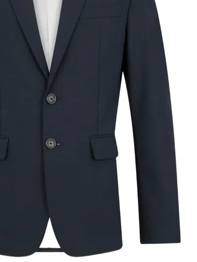 Dsquared2 Paris Button Suit In Blue