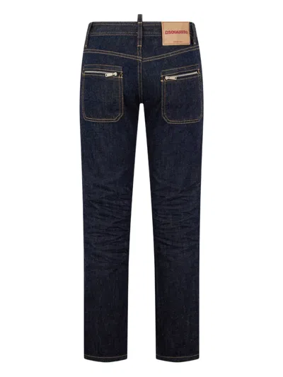 Dsquared2 Jenna Belt-loop Jeans In Blue