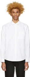 Apc Chemise Extra Slim Fit Oxford Shirt In White