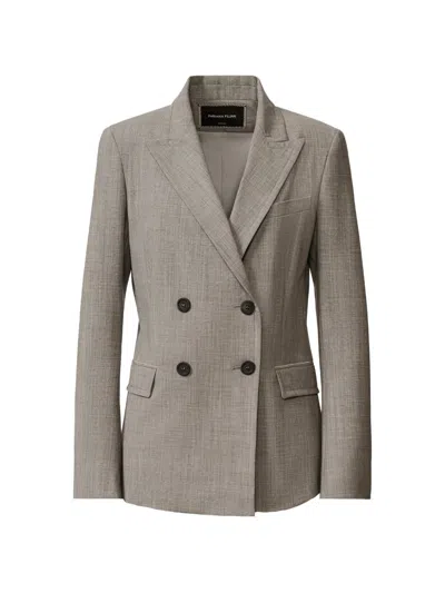 Fabiana Filippi - Woman Blazers Rock Mélange 44 In Gray