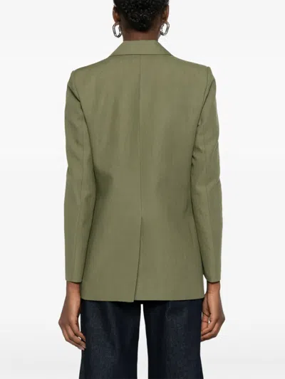 Blazé Milano Midday Double-breasted Pocket Blazer In Green