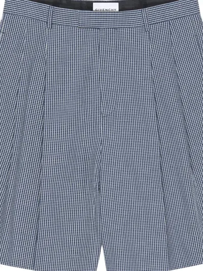 Givenchy Check-pattern Shorts In Brown