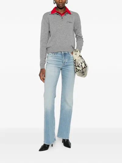 Re/done Button-fastening Jeans In Blue