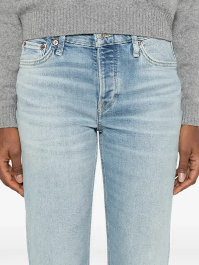 Re/done Button-fastening Jeans In Blue