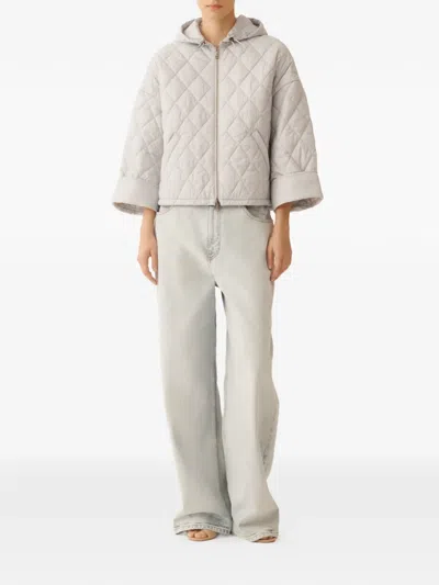 Fabiana Filippi Jacket Woman Color Gnawed Blue In White