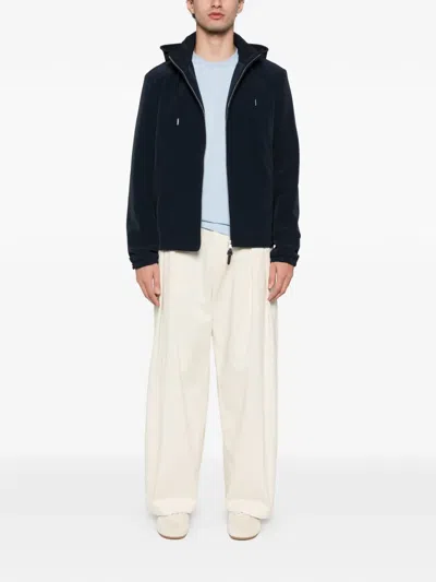 Sandro Zip-up Hooded Jacket In Black