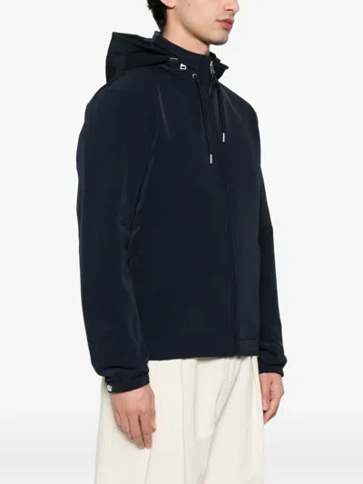 Sandro Zip-up Hooded Jacket In Black