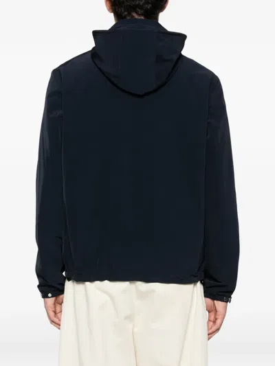 Sandro Zip-up Hooded Jacket In Black