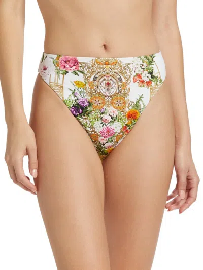 Camilla Egyptian Rose Bikini Bottoms In Multi