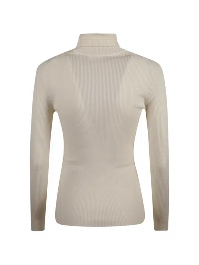P.a.r.o.s.h Ribbed Roll-neck Sweater In Neutral