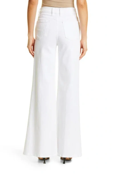 Frame Le Palazzo Wide Leg Pants In White