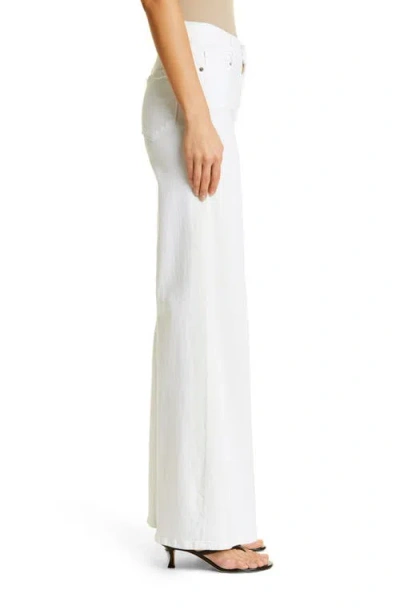 Frame Le Palazzo Wide Leg Pants In White