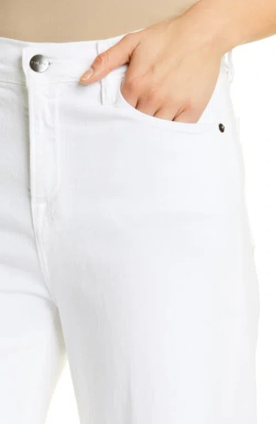 Frame Le Palazzo Wide Leg Pants In White