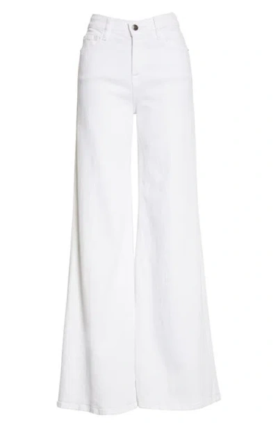 Frame Le Palazzo Wide Leg Pants In White