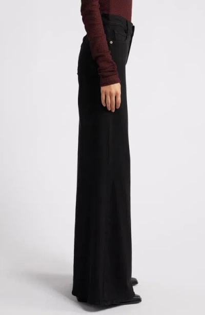 Frame Le Palazzo High-rise Flared Jeans In Black